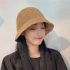 Natural Straw Summer Hat Packable Travel Handwoven Bucket Caps Sun Protection Beach Accessory