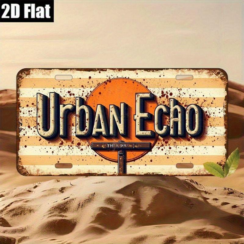 Car License Plate Metal Wall Decor 15x30cm