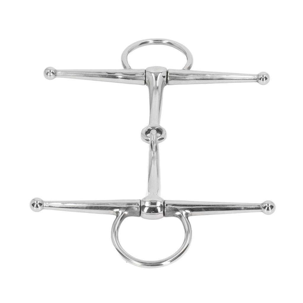 Full Cheek Horse Snaffle Bit Nerezová Ring Farm Joint Bit pro 125mm Horse Mouth