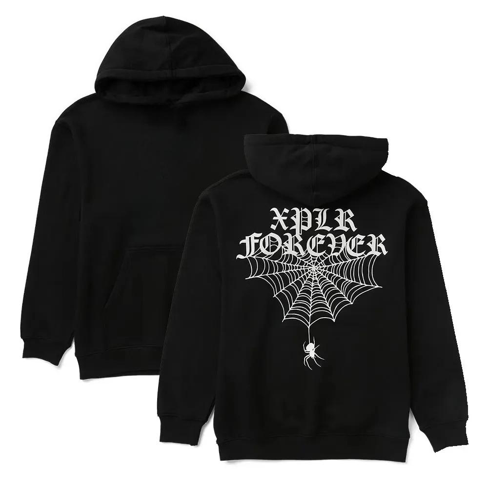 

Осень XPLR Адская Неделя Мерч Паук Толстовки Мужские Женские С Капюшоном Уличная Одежда Одежда с Длинным Рукавом Толстовка Худи Топ S