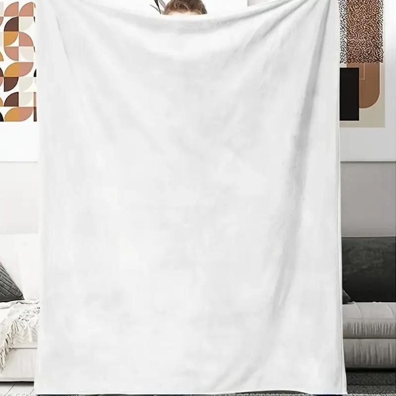 soft flannel four-season sofa bed cover with anime themes, featuring fantasy characters and food patterns, for home decoration
