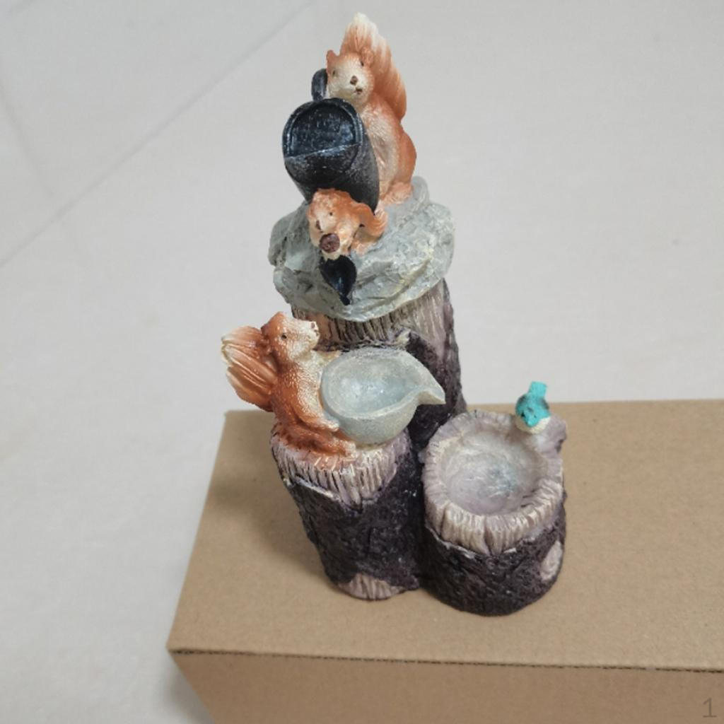 Креативная статуя-фонтан Животное Садовая Squirrel