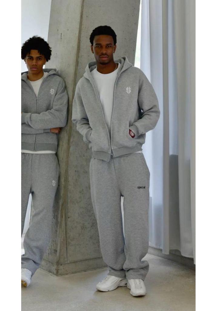 Unisex Hip Hop Street Style Zipper Sports Suit
