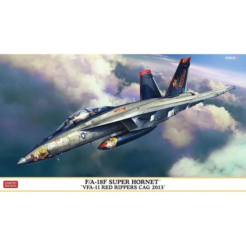 

Hasegawa 1/72 F/A-18F super hornet VFA-11 red rippers CAG 2013 plastic model 02385