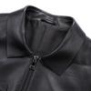 FAPAI Men's Genuine Sheepskin Turn-Down Collar Leather Jacket