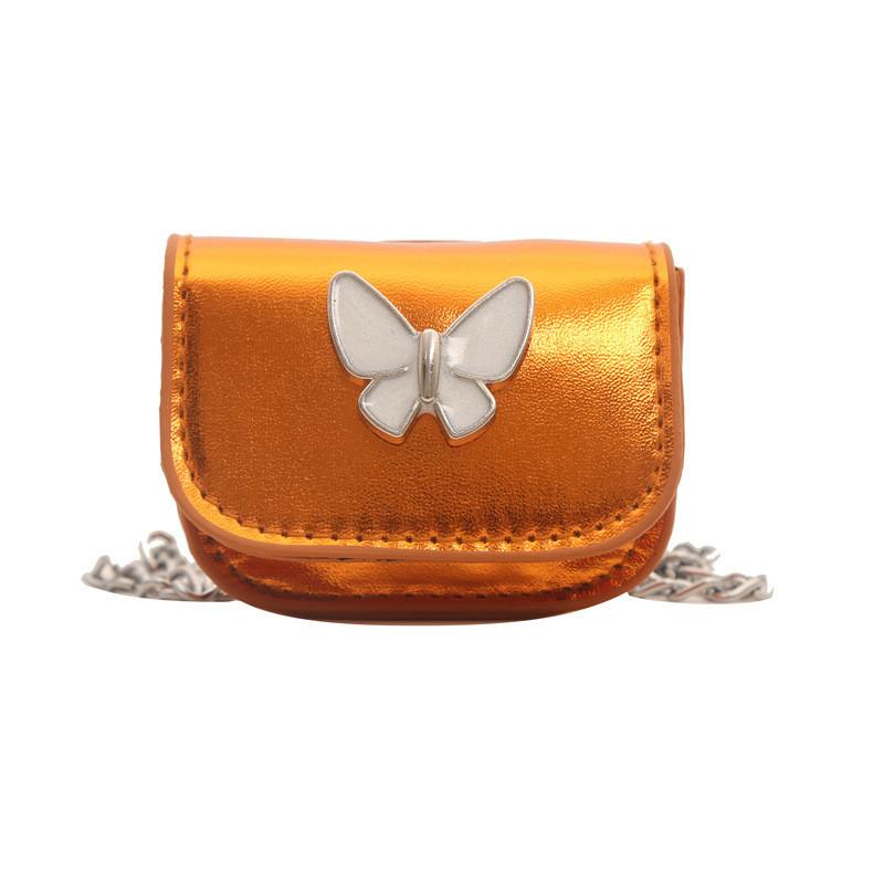 Unique Design Mini Saddle Bag 2024 Women s Street Fashion Shoulder Bag With Chain Decoration оранжевый