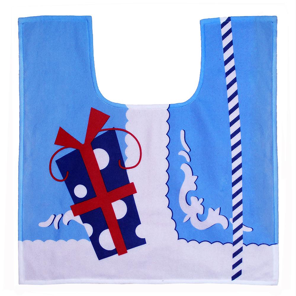 Cute Christmas Toilet Seat Covers Creative Santa Claus Bathroom Mat Xmas Supplies for Home New Year Navidad Gift Decoration