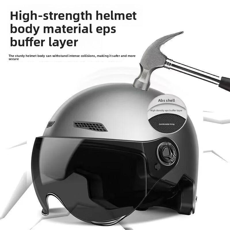 Helmet Electric Vehicle Women and Men Motorcycle Battery Car Half Helmet Summer Sun Protection Full Helmet Wholesale Riding Breathable and Lightweight