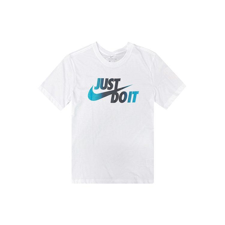 Nike T Shirts Men's White Crew Neck Moderate Straight Fit CV1987-100