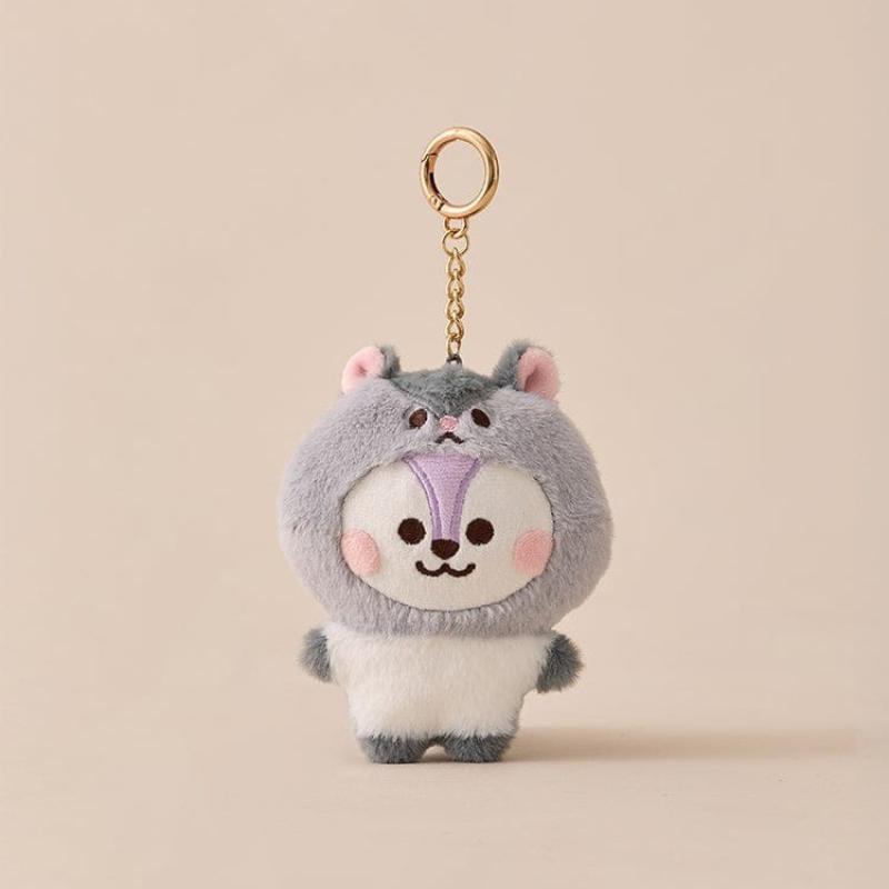 Bt21 Anime Bábätko Zvieratko Séria Plyšová Bábika Rj Cooky Plyšová Kľúčenka Roztomilá Kreslená Shooky Koya Dekorácia Prívesok na Tašku Darček