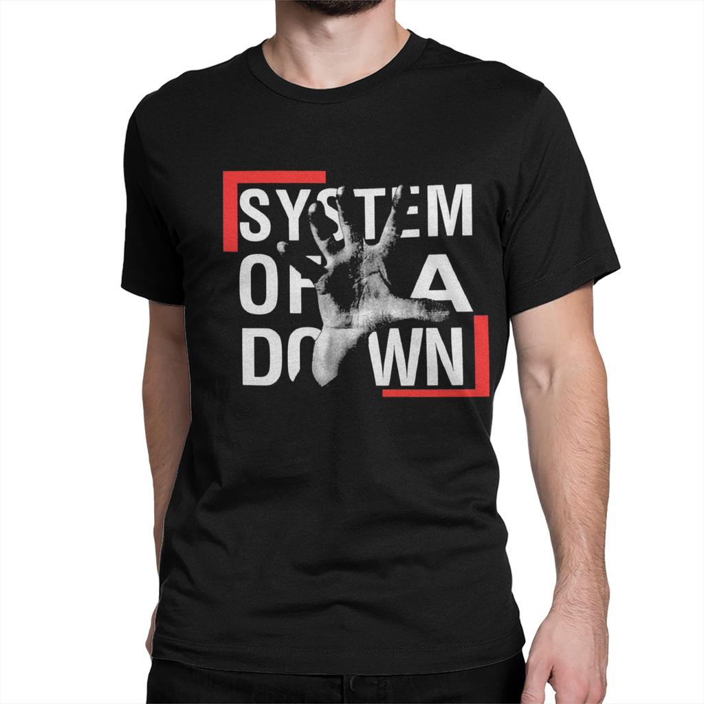 Proud Band System Of A Down for Men Women T Shirt Metal Music Tee Shirt Short Sleeve Crew Neck TShirt 100 Cotton Clothes