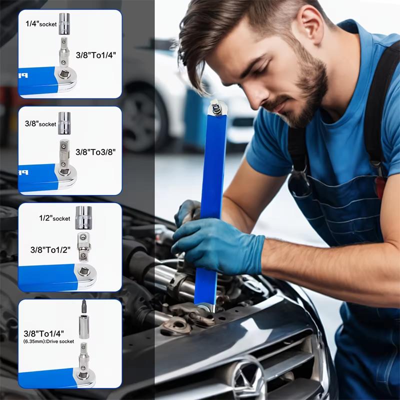 Versatile Extension Ratchet Wrench Multi-Purpose Zero Offset Extension Wrench