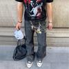 High Street Vibe Straight Skinny Jeans Men's New Slim Fit Retro Narrow Wide Legs
