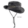 Sunscreen Western Cowboy Hats Windproof Sun Hats Unisex Fisherman Caps  Camping