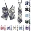 Childrens School Uniform Tie With Gingham Pattern Design For Graduation Photo Shoots