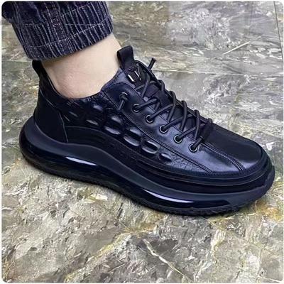 Sneakers con cuscino d'aria da uomo 2025 primavera e autunno sneakers casual da uomo alla moda versatili motivo coccodrillo scarpe da uomo