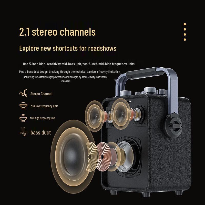 SEE ME HERE Rangers D5 Portable Outdoor Karaoke Speaker