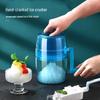 Vintage Hand-Crank Shaved Ice Maker, Compact Manual Smoothie & Ice Crusher, Large Capacity