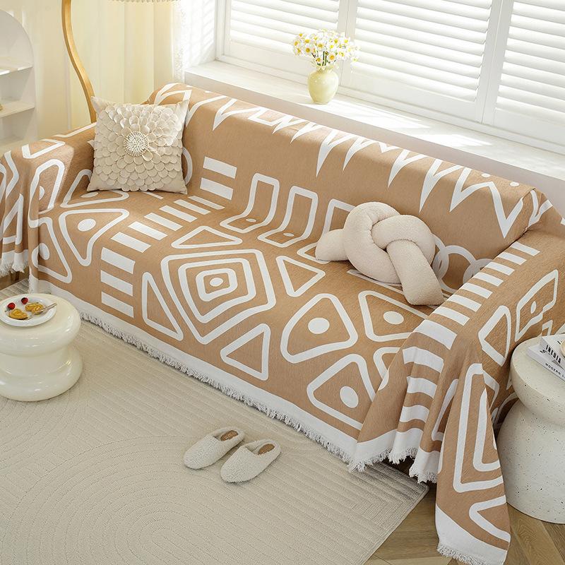 Sofa Cover Towel Fully Covered Chenille Four Seasons Universal Pastoral Style Non-slip Anti-scratch All-inclusive Universal Cover Pad