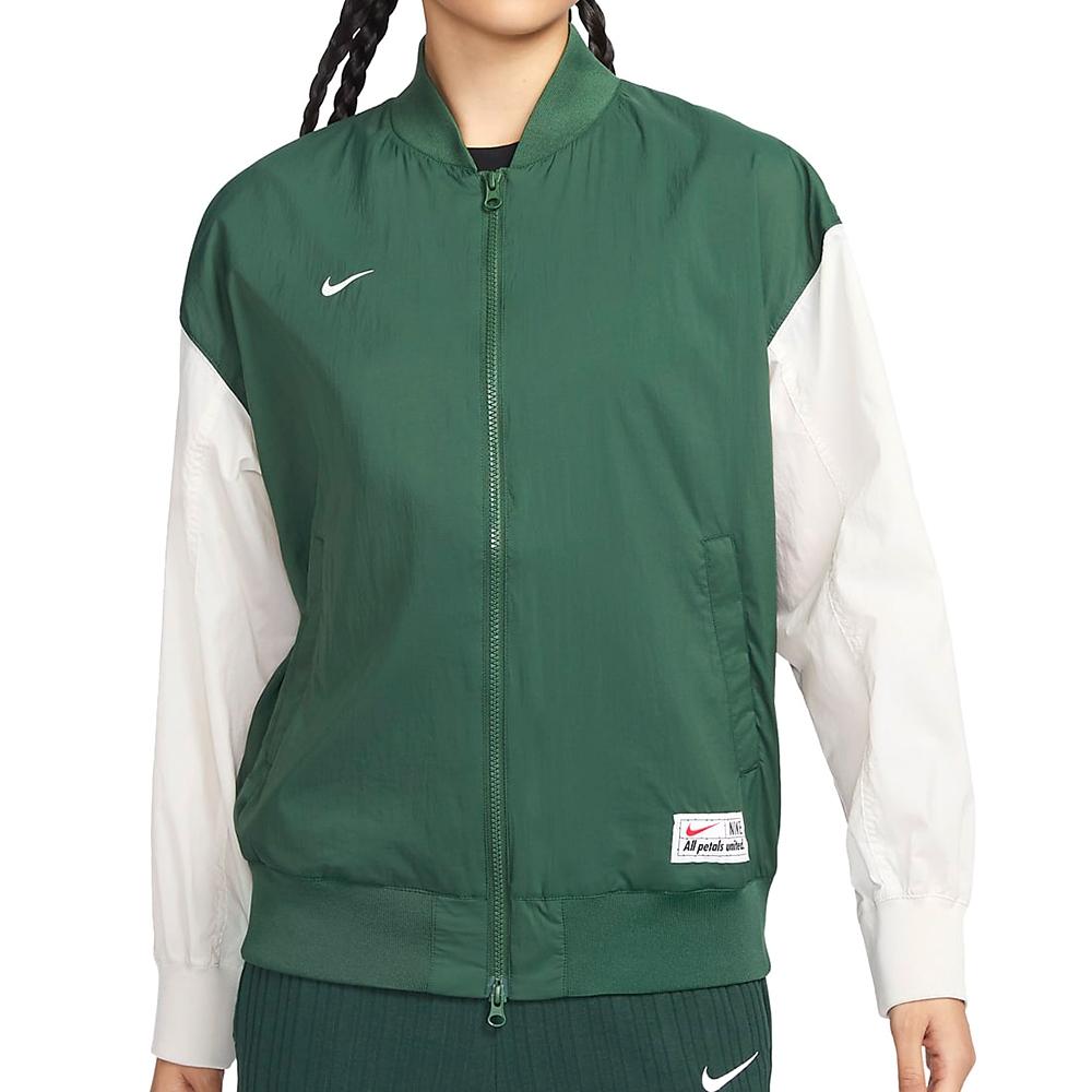 Nike Jackets Women's Green Stand Collar Moderate Other FQ0703-323
