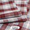 Japanese Plaid Pleated Skirt Fabric - Yarn-Dyed Polyester for DIY Scrunchies & Crafts