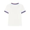 FILA French Tennis Club Versatile Striped Slim Fit Crew Neck Regular T-Shirt Women Tops Cloud-Mushroom-White F11W439106FWT