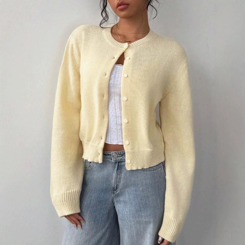 Women S Short Loose Solid Knit Cardigan Casual Sweater Coat
