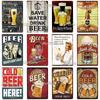 KALTEN BIER Metall Zeichen Vintage Plaque Alkohol Zinn Zeichen Platte Wand-dekor Für Bar Club Mann Cave Kunst Malerei  geschenk