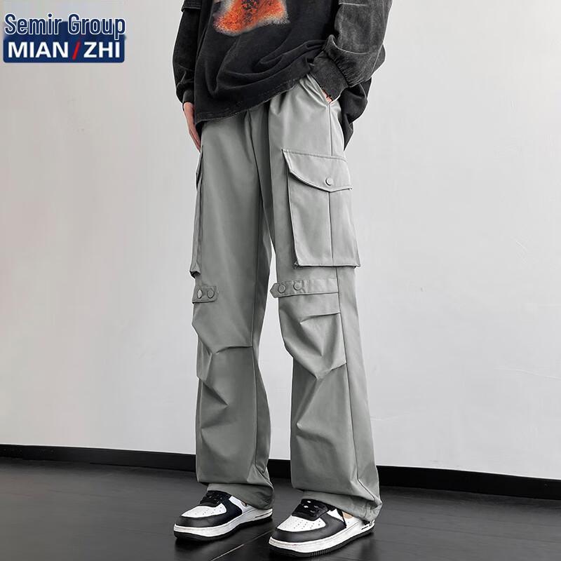 Men's High-Street Techwear Straight Leg Cargo Pants