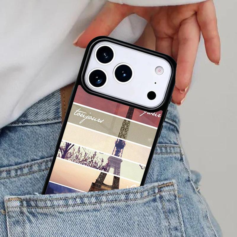 Romantic Paris Eiffel ToweR Phone Case for iPhone 17ProMax 12 13 14 15 16e 17 Pro Max Plus Air Cover