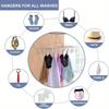 Stainless Steel Clothes Drying Rack - Accessory Clips, Windproof Hanging Socks and Underwear Organizer Accessories