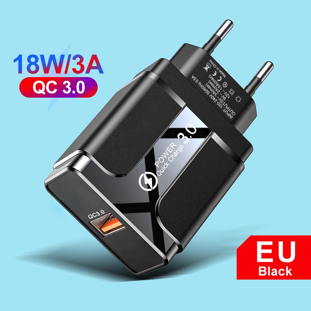 PD33W QC3.0 GaN Multi-Port Fast Charger - 9V/12V European Standard