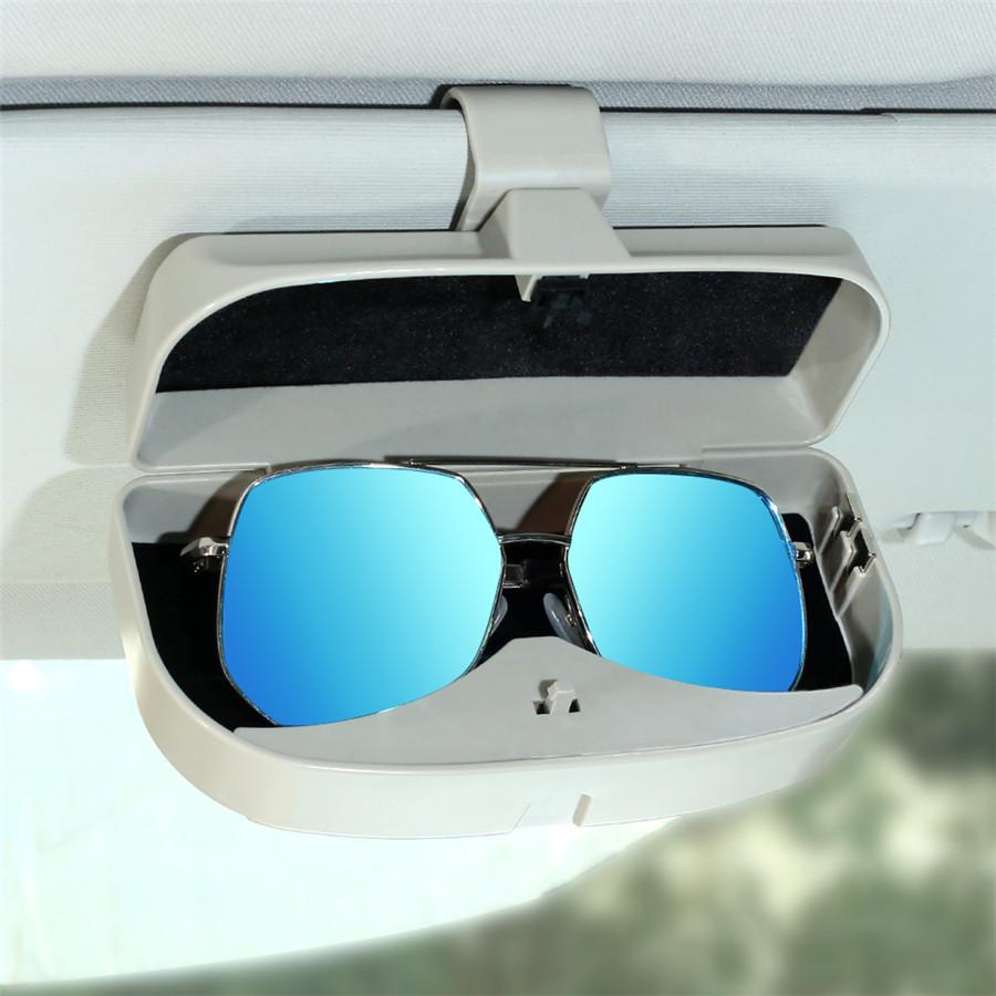 Universal Car Sun Visor Glasses Box Sunglasses Storage Box Car Accessories Multi
