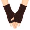 Knitted Crochet Fingerless Gloves Soft Warm Knit Mittens Fashion Typing Gloves  Cold Weather