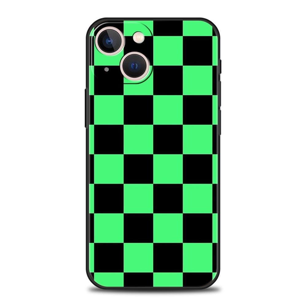 Retro Classic Chess Board Grid Phone Case For iPhone 16 13 15 14 12 11 Pro MAX XR X SE XS 7 8 Plus Soft TPU Shell Cover