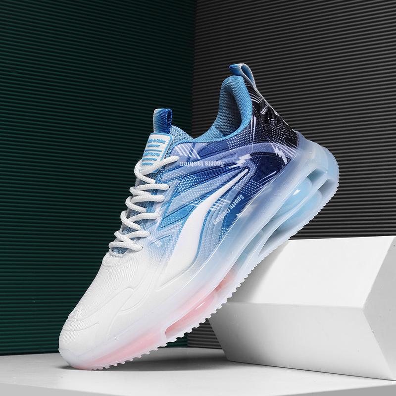 Running Shoes Men Lightweight Mesh Anti-slip Wear-resistant Casual Shoes Men Lace-up Sports Breathable Walking Shoes Men