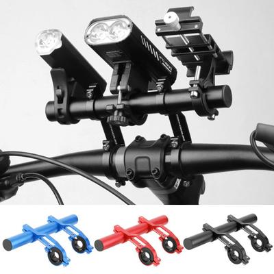 Aluminum Alloy Bicycle Handlebar Extender Quick Installation Handlebar Extension Bracket for Bike Light Phone Code Meter 10/20cm Handlebar Cross Bar
