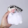 Pendant For Girls Ball Pendant Plush Keychain Pompom Keyring Fluffy Plush Doll Sleeping Baby Doll
