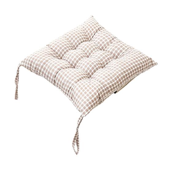 Breathable Seat Pad for All Seasons Square Chair Cushion with Ties, Ultra Soft Pad, Animal Flower Decorative Kitchen Pattern, 15.75" X Dining
