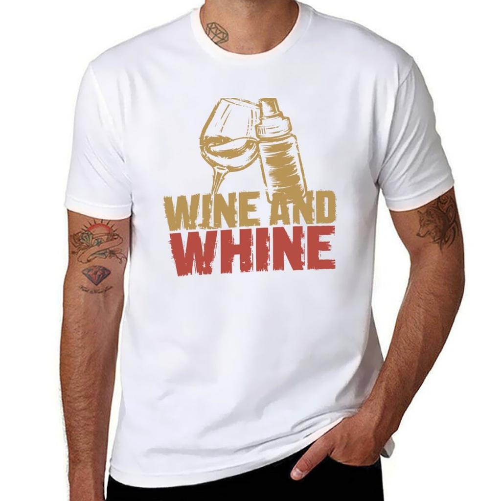 Regalo Festa della Mamma Vino e Lamento Regalo Mamma Maglietta Abbigliamento Estetica Vintage Divertente Personalizzato Disegna la Tua Maglietta da Uomo
