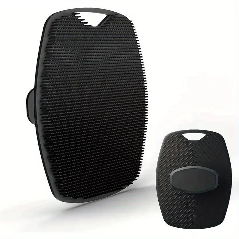 

Отшелушивающая силиконовая щетка для ванны Портативная массажная щетка для ванны Скраб для тела Щетка для массажа кожи для мытья гелем для душа Гаджет для ванной 1pc