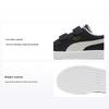Suede Classic Xxi Klettverschluss Lässig Strapazierfähig Low-Top Kinder Skate Schuhe Kinder Sneaker Weiß Schwarz 380563-01