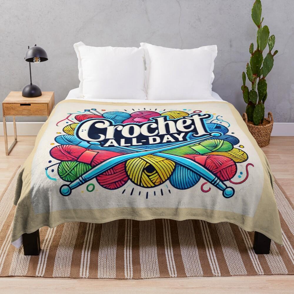 Crochet All Day Throw Blanket