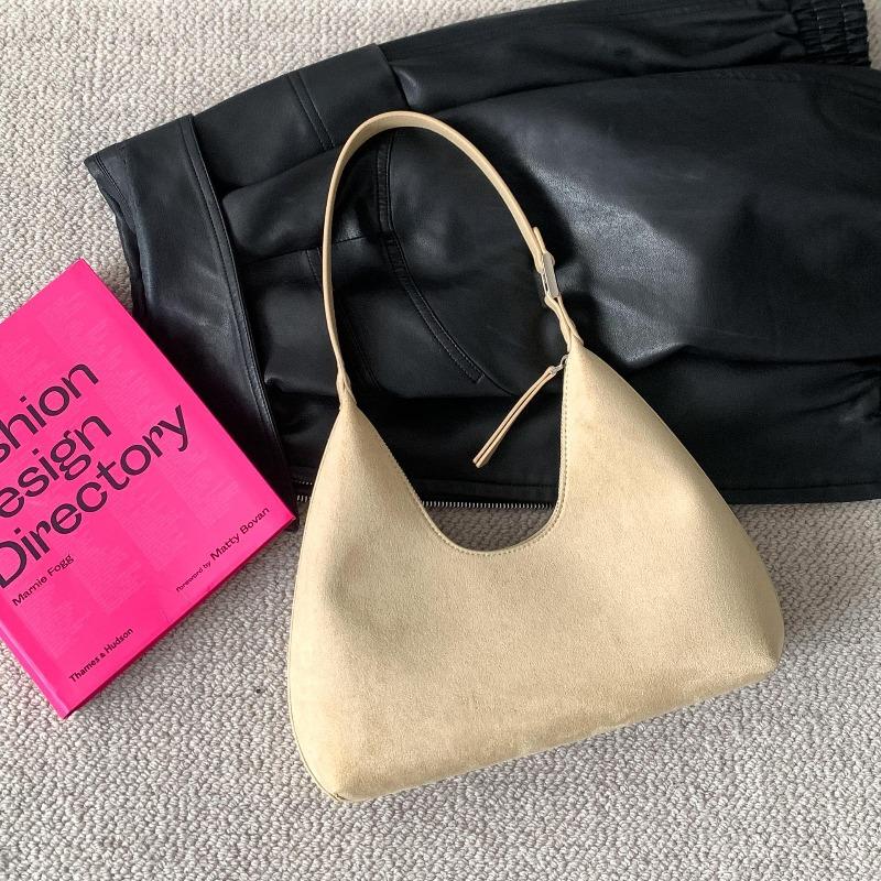 Retro suede bag versatile autumn and winter new niche underarm bag women's shoulder bag women