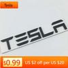Auto Sticker Tesla Metaal Auto Achterklep Badge Sticker voor Tesla Model 3 ModelS ModelX ModelY P100D Roadster Auto Tuning Exterieur