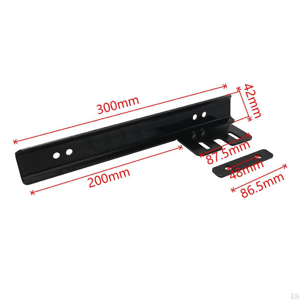 Front Plate Bracket, Holder Bar,Universal Fit Exterior Accessories, Bracket Mounting Kit