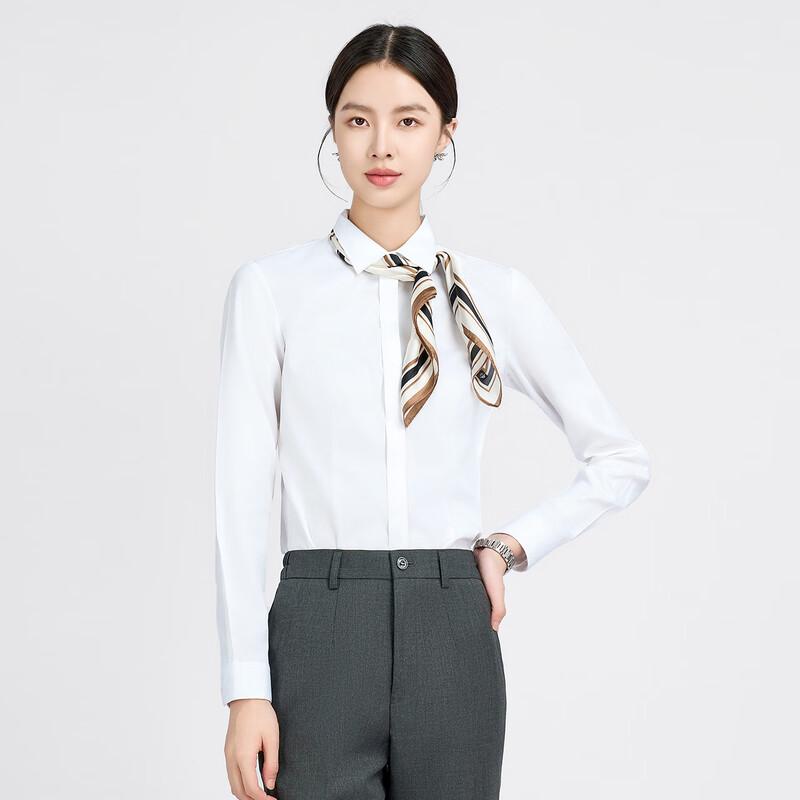 

Romens Women s Long-Sleeve V-Neck Business Shirt 45
