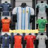 2627 Player Version National Team Argentina Mexico Spain Canada France Algeria Football Jersey