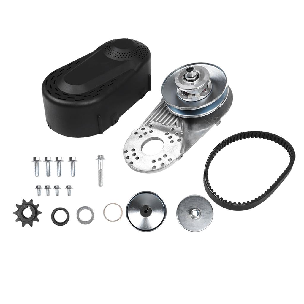 Go Kart Converter System Replacement Set Kit for Go Karting Enthusiasts Sprocket 420 Drive Bore 19mm Belt Asymmetrical Type Top Width 1