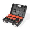 Turbo Boost Leak Tester Kit, 0-80 PSI Valve Gauge Range, Turbo System Leakage Tester Set with 4 Pairs of Stepped Adapters & 4 Pairs of Standard Air